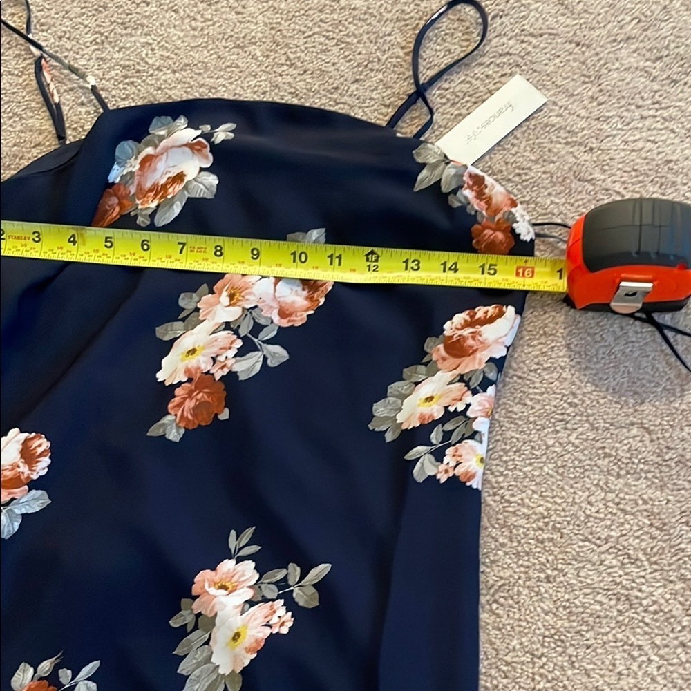 Francesca's Collections Blue and Pink Spaghetti Strap Sundress - Picture 4 of 6
